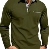 Sterling Row | Long Sleeve Summer Polo Shirt for Men Smart Casual Comfort