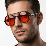 Sterling Row | Men’s Steampunk Round Sunglasses