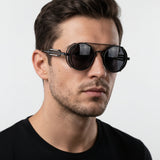 Sterling Row | Men’s Steampunk Round Sunglasses