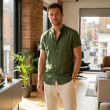 Sterling Row | Summer Shirt and Trousers Set for Men Smart Casual Comfort