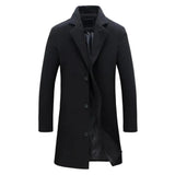Sterling Row | Tailored Wool Overcoat for Men Timeless Winter Elegance