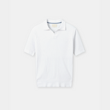 Sterling Row | Ribbed Knit Polo Shirt for Men Smart Casual Comfort
