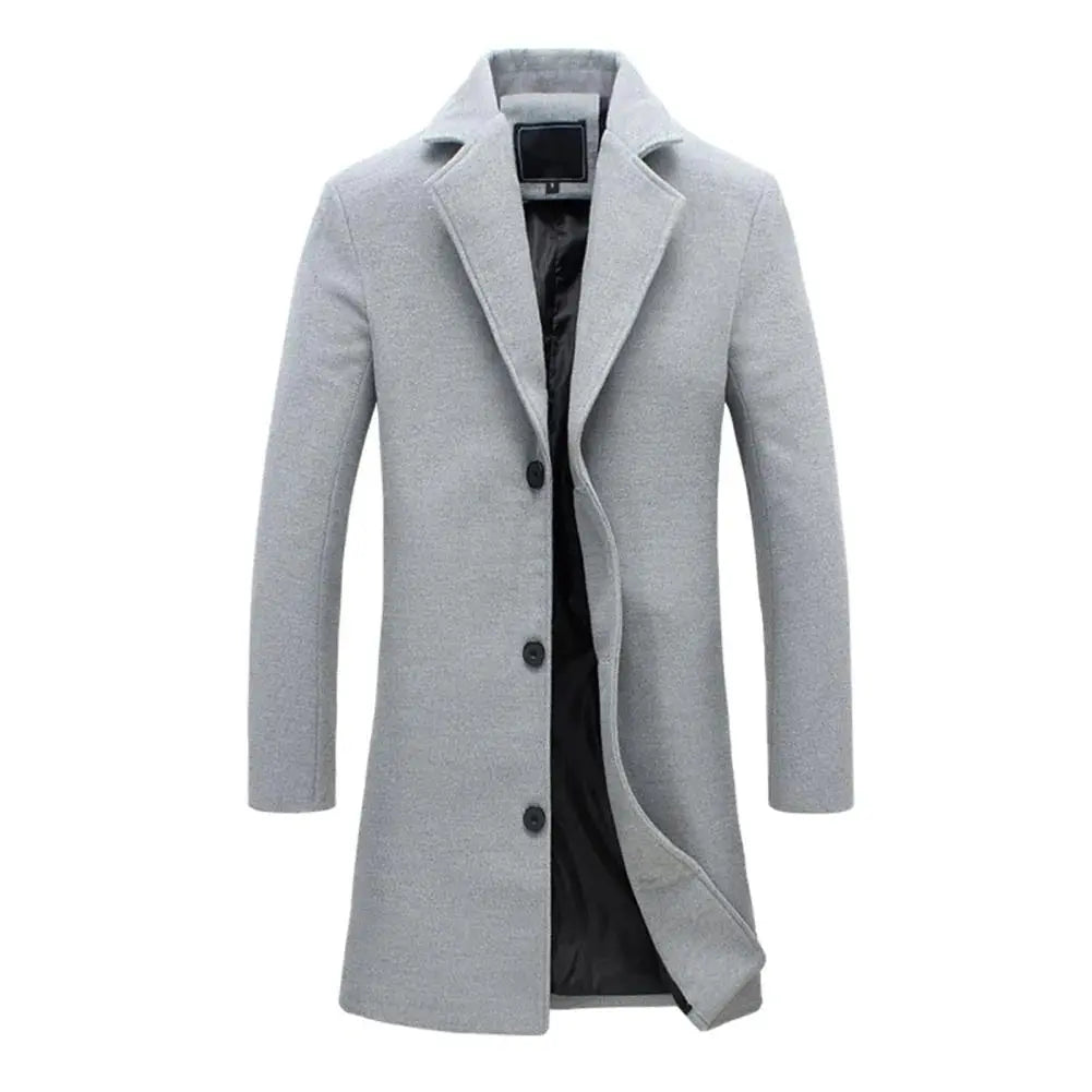 Sterling Row | Tailored Wool Overcoat for Men Timeless Winter Elegance