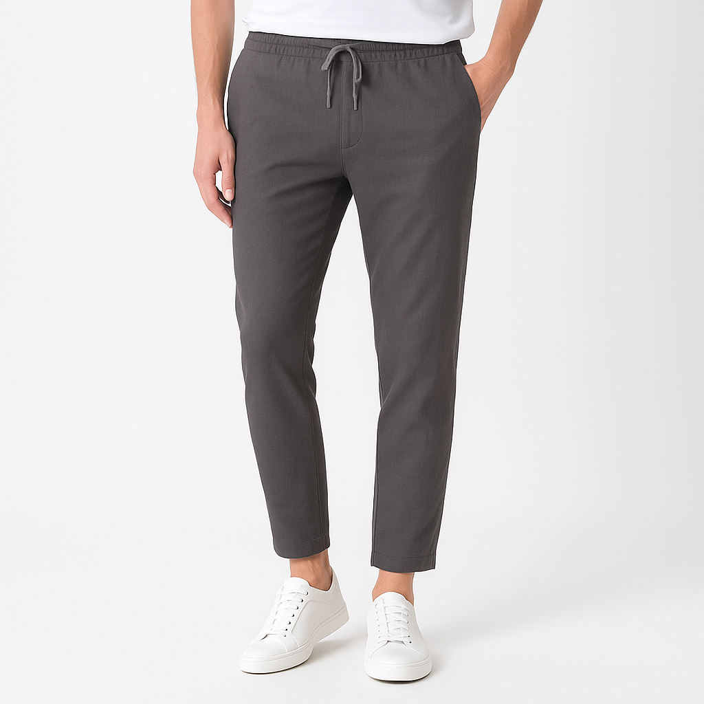 Sterling Row | Tapered Cotton Linen Trousers