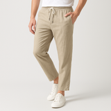 Sterling Row | Tapered Cotton Linen Trousers