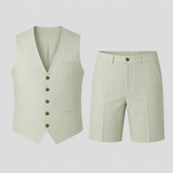 Sterling Row | Men’s Linen Waistcoat Summer Set