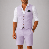 Sterling Row | Men’s Linen Waistcoat Summer Set