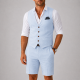 Sterling Row | Men’s Linen Waistcoat Summer Set