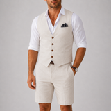 Sterling Row | Men’s Linen Waistcoat Summer Set