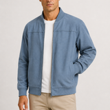 Sterling Row | Suede Bomber Jacket for Men Modern Smart Casual Style