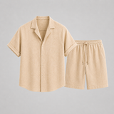 Sterling Row | Men’s Linen Camp Collar Summer Set