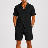 Sterling Row | Men’s Linen Camp Collar Summer Set