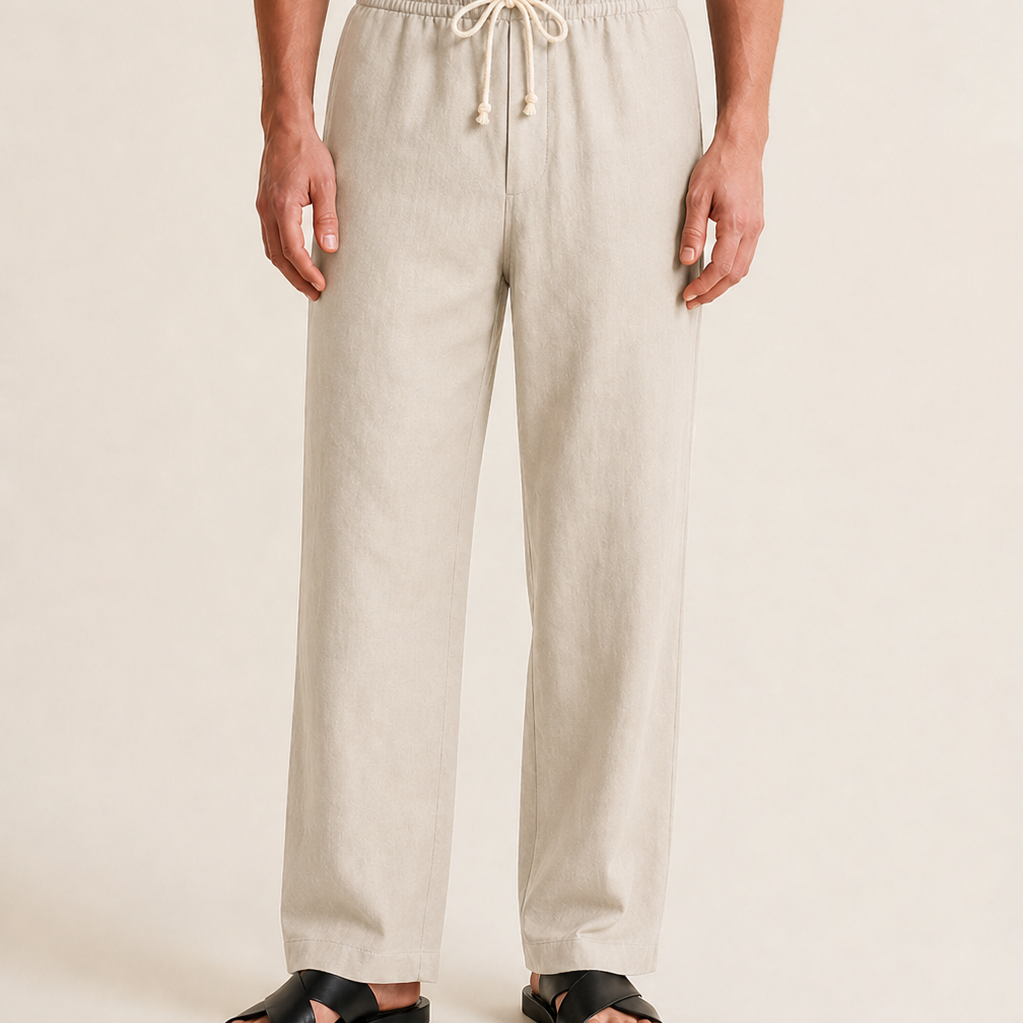 Sterling Row | Linen Drawstring Trousers