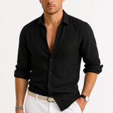 Sterling Row | Men’s Premium Linen Summer Shirt Long Sleeve Smart Casual