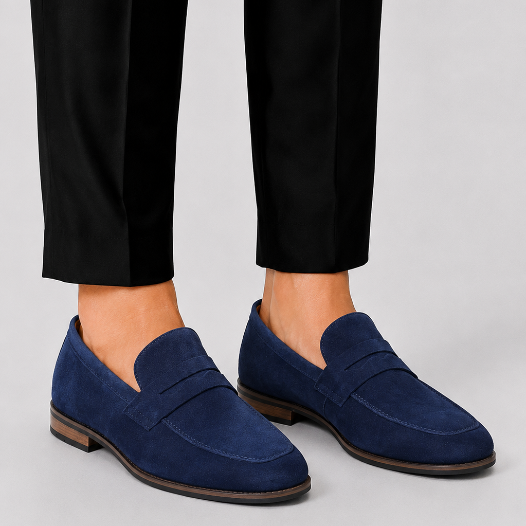 Sterling Row | Suede Loafers for Men Modern Smart Casual Style