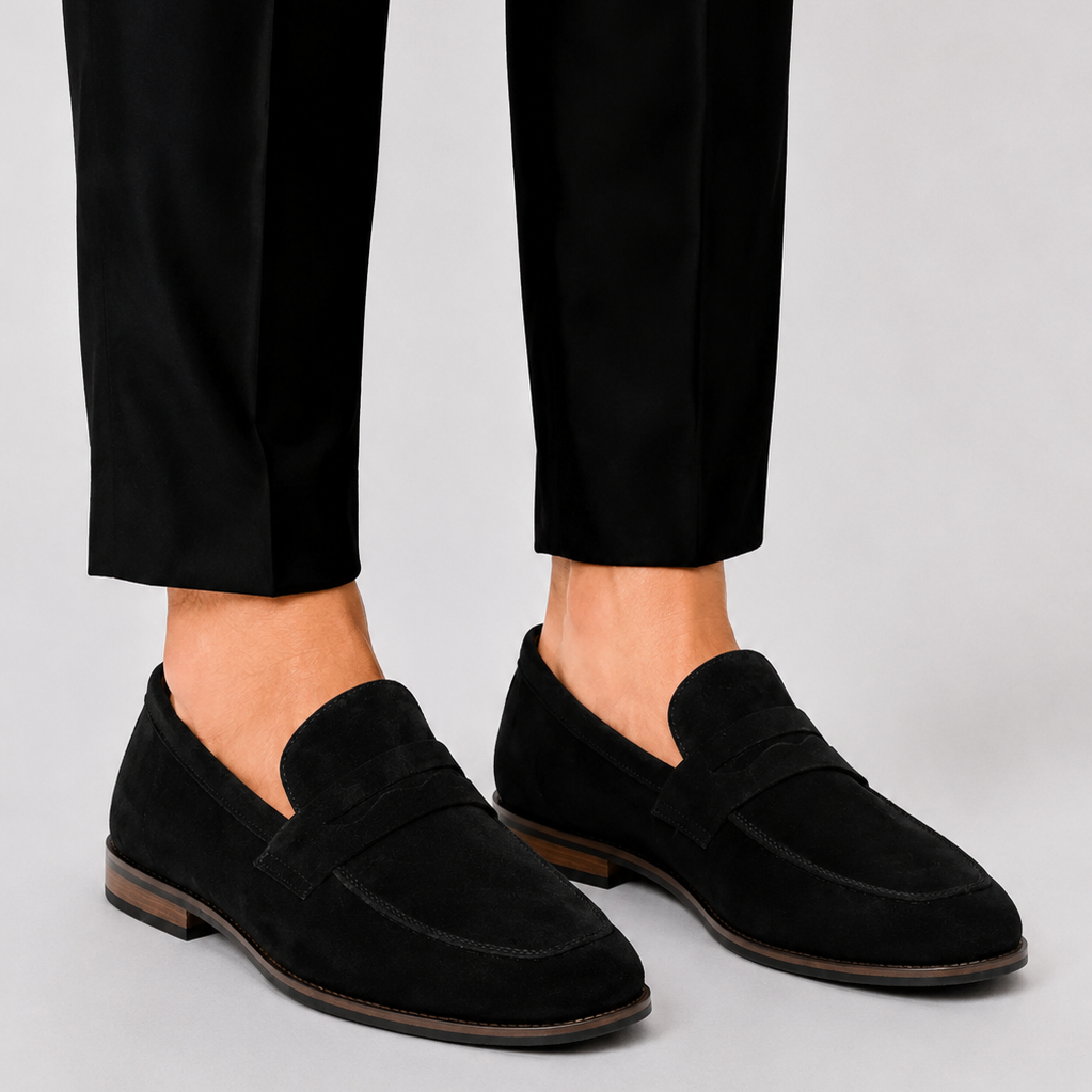 Sterling Row | Suede Loafers for Men Modern Smart Casual Style