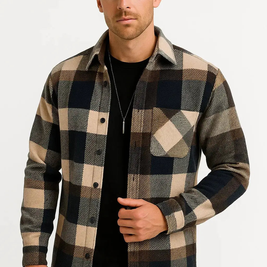 Sterling Row | Men’s Check Overshirt Jacket