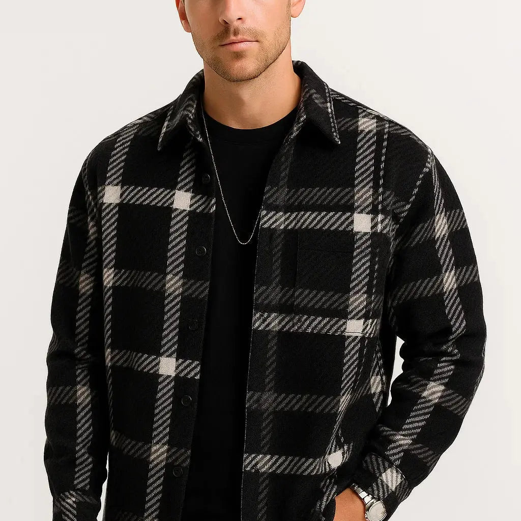 Sterling Row | Men’s Check Overshirt Jacket
