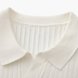Sterling Row | Men’s Ribbed Knit Polo Shirt Short Sleeve Quiet Luxury