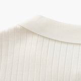 Sterling Row | Men’s Ribbed Knit Polo Shirt Short Sleeve Quiet Luxury