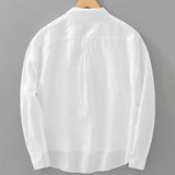 Sterling Row | Relaxed Fit Cotton Linen Popover Shirt