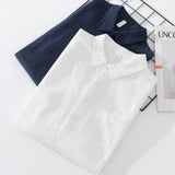 Sterling Row | Relaxed Fit Cotton Linen Popover Shirt