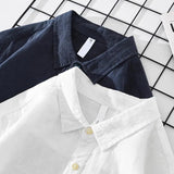 Sterling Row | Relaxed Fit Cotton Linen Popover Shirt