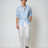 Sterling Row | Classic Linen Button Shirt for Men