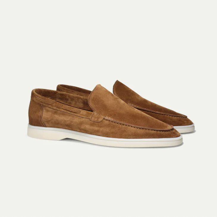 Sterling Row | Suede Slip On Loafers for Men Timeless Casual Elegance