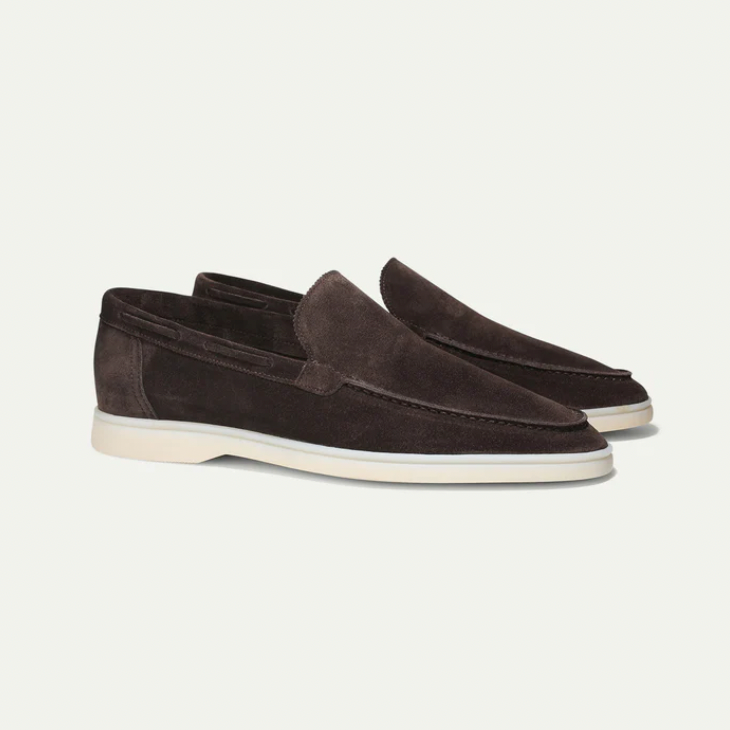Sterling Row | Suede Slip On Loafers for Men Timeless Casual Elegance