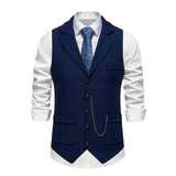 Men’s Herringbone Waistcoat – All-Season