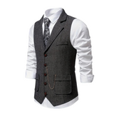 Men’s Herringbone Waistcoat – All-Season