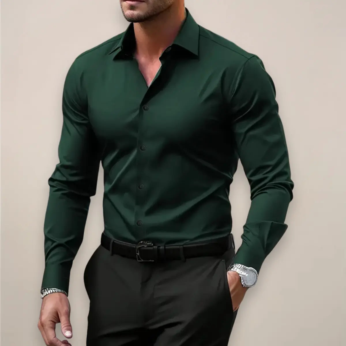 Sterling Row | Men’s Tailored Long Sleeve Smart Casual Shirt