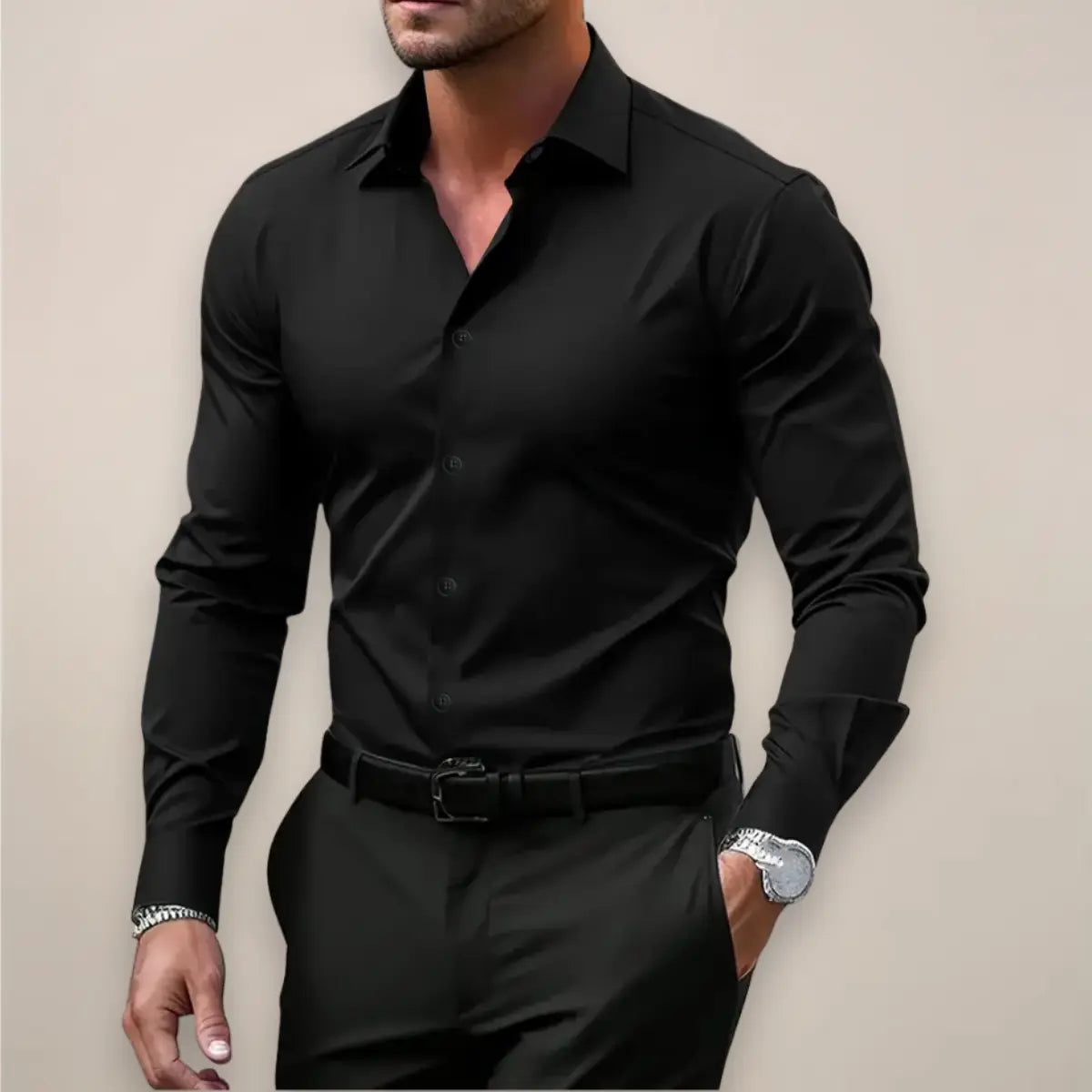 Sterling Row | Men’s Tailored Long Sleeve Smart Casual Shirt
