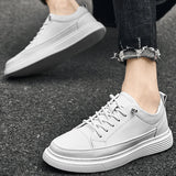 Sterling Row | Men’s Black Leather Sneakers