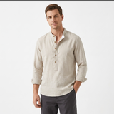 Sterling Row | Men’s Relaxed Mandarin Collar Shirt