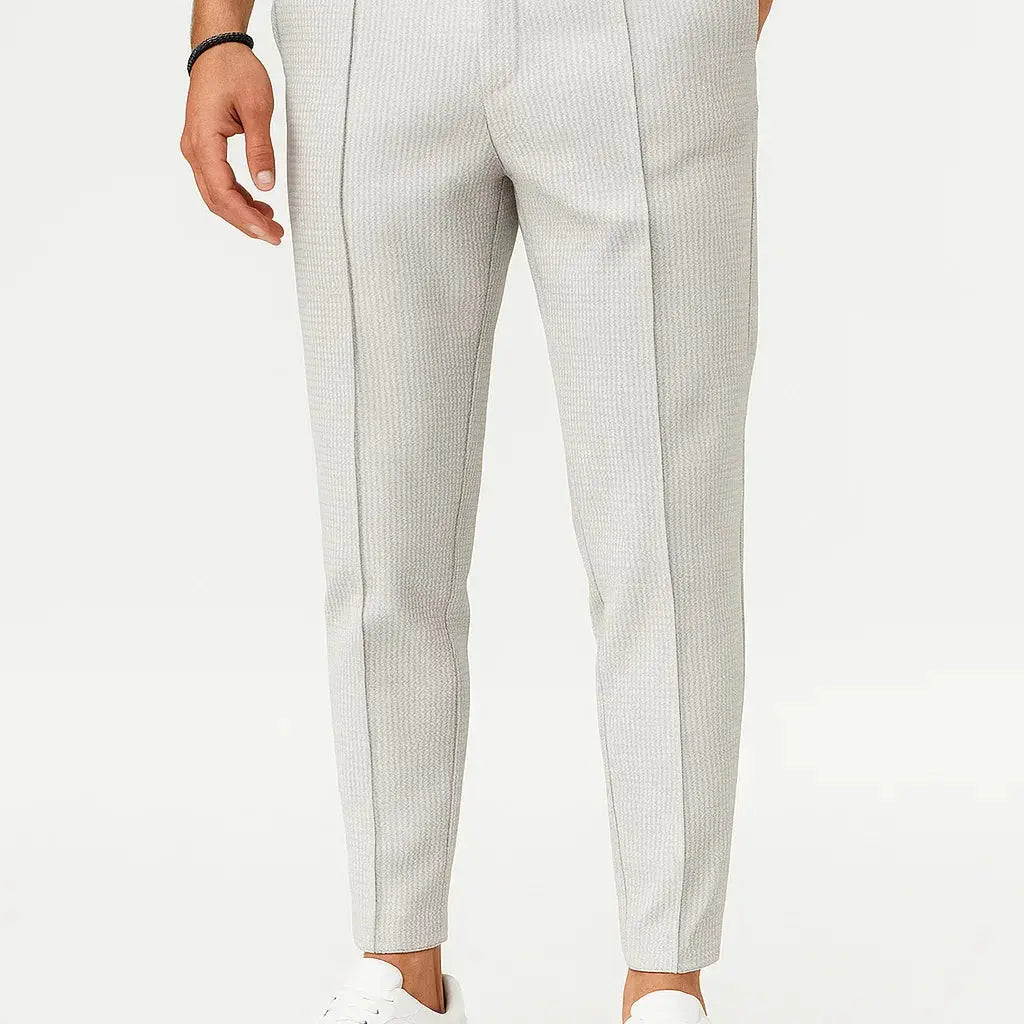Sterling Row | Textured Tailored Trousers