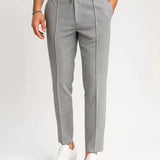 Sterling Row | Textured Tailored Trousers
