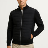 Sterling Row | Men’s Hybrid Quilted Bomber Jacket Smart Casual
