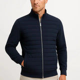 Sterling Row | Men’s Hybrid Quilted Bomber Jacket Smart Casual