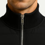 Sterling Row | Men’s Hybrid Quilted Bomber Jacket Smart Casual