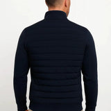 Sterling Row | Men’s Hybrid Quilted Bomber Jacket Smart Casual