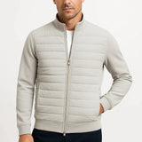 Sterling Row | Men’s Hybrid Quilted Bomber Jacket Smart Casual
