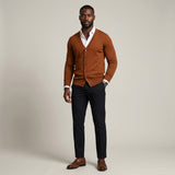 Men’s V-Neck Button Cardigan – Smart Casual Layer