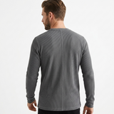 Sterling Row | Men’s Waffle Knit Henley Long Sleeve