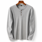 Sterling Row | Men’s Waffle Knit Henley Long Sleeve