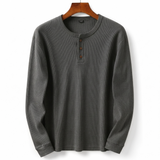 Sterling Row | Men’s Waffle Knit Henley Long Sleeve