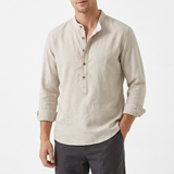 Sterling Row | Men’s Relaxed Mandarin Collar Shirt