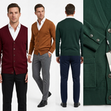 Sterling Row | Men’s Tailored V-Neck Cardigan