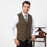 Sterling Row | Men’s Herringbone Tailored Waistcoat